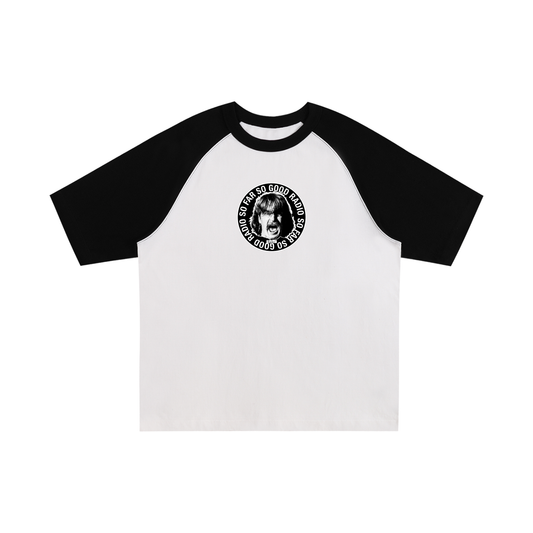 Color-Blocked Raglan Sleeve T-Shirt